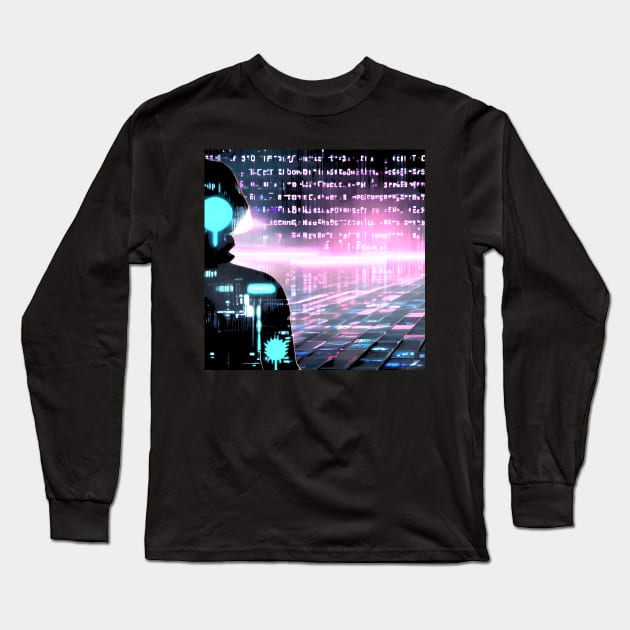 Cyberpunk Long Sleeve T-Shirt by Digital City Records Group